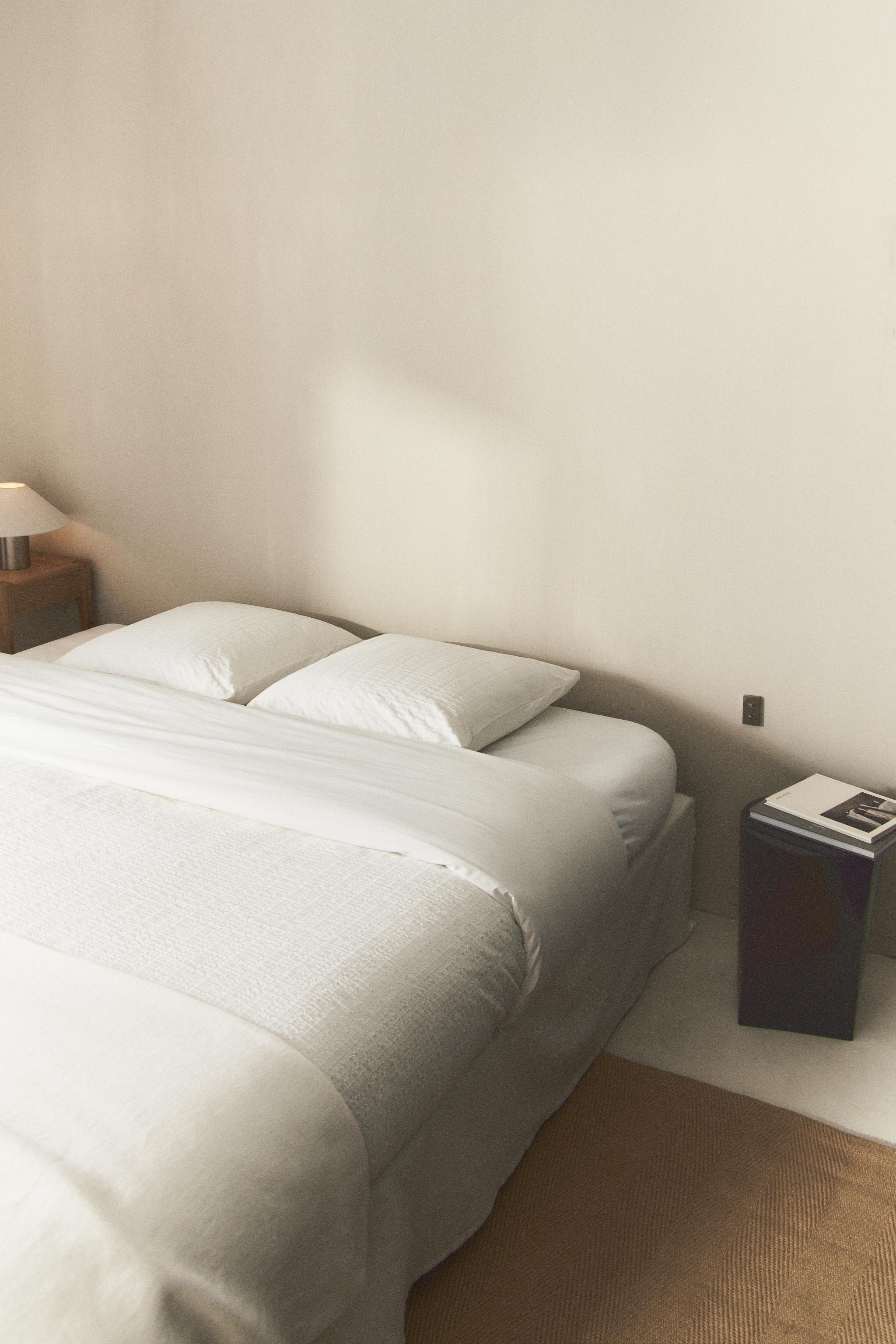 TEXTURED COTTON DUVET COVER